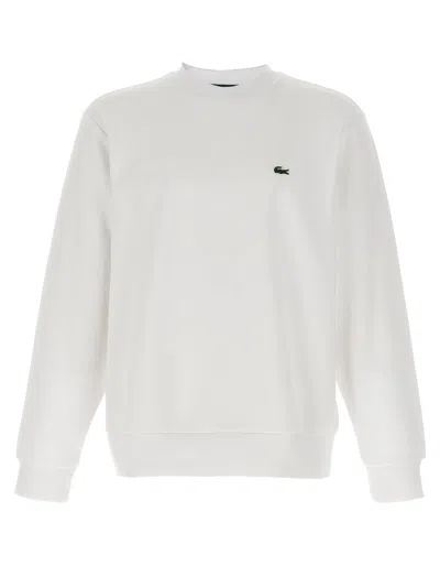 Lacoste Logo Patch Sweatshirt In Neutral