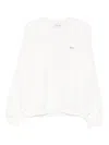 Lacoste Logo-patch Sweatshirt In White