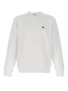Lacoste Logo Patch Sweatshirt In White