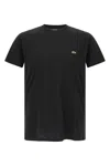 Lacoste Logo Patch T-shirt In Black