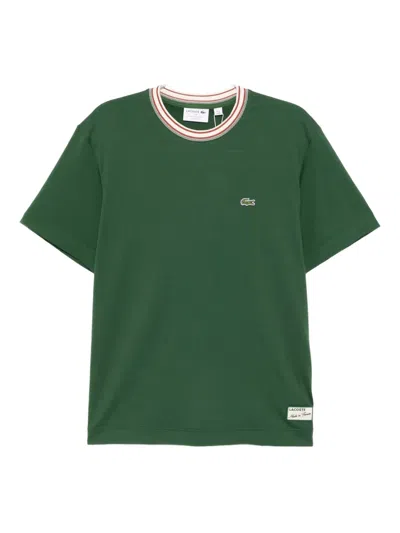 Lacoste Logo-patch T-shirt In Green