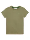 Lacoste Kids' Logo-patch T-shirt In Green