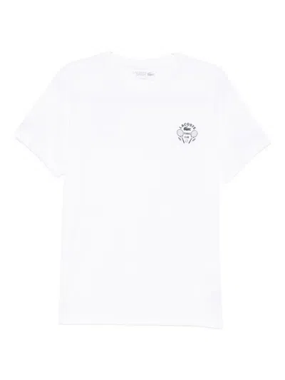Lacoste Logo-patch T-shirt In White