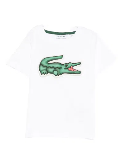 Lacoste Logo-patch T-shirt In White