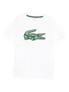 Lacoste Kids' Logo-patch T-shirt In White