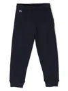 Lacoste Logo-patch Track Pants In Blue