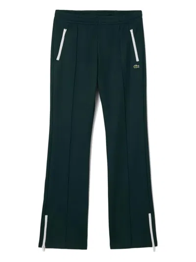 Lacoste Logo-patch Track Pants In Green