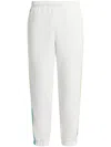 Lacoste Contrast Stitch Regular Fit Sweatpants In White