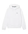 Lacoste Logo-patch Zipped Sweatshirt In White