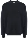 Lacoste Logo-patched Sweatshirt In Black