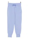 Lacoste Logo-plaque Track Pants In Blue