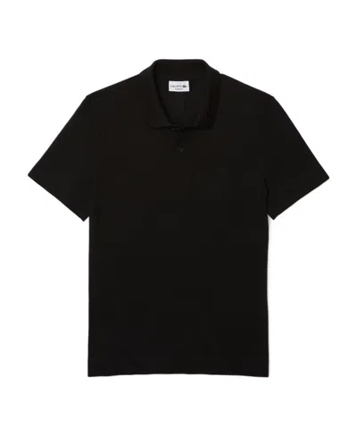 Lacoste Logo Polo Shirt In Black