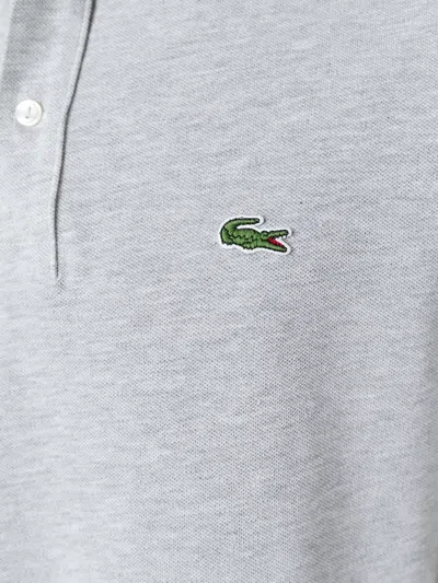 Lacoste Logo Polo Shirt In Gray