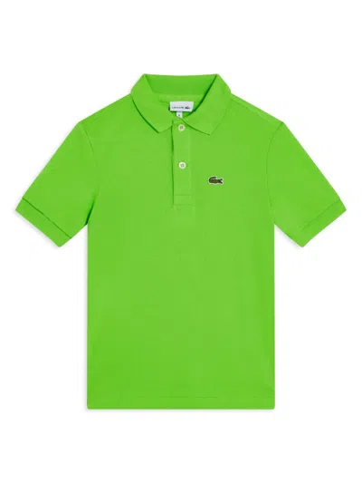 Lacoste Kids' Logo Polo Shirt In Green