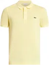Lacoste Classic Fit L.12.12 Mens Short Sleeve Polo Shirt In Yellow 107