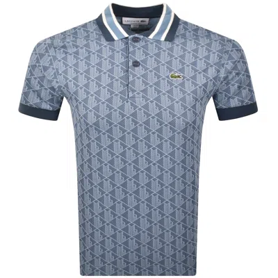 LACOSTE LACOSTE LOGO POLO T SHIRT BLUE