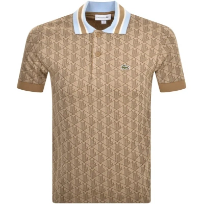 Lacoste Logo Polo T Shirt Brown