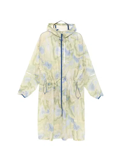 Lacoste Logo-print Coat In Neutral