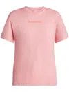 Lacoste Logo-print Cotton T-shirt In Pink