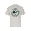 Lacoste Logo Print Crew Neck T-shirt In White