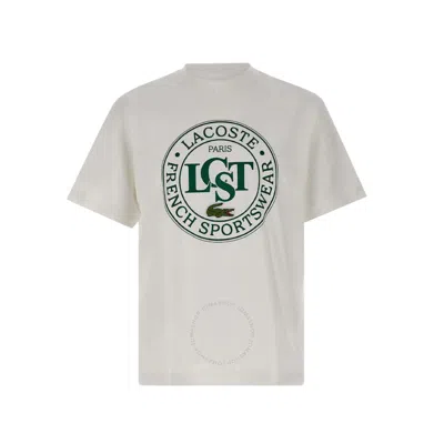 LACOSTE LACOSTE LOGO PRINT CREW NECK T-SHIRT