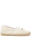 Lacoste Logo-print Espadrilles In Neutrals