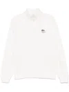 Lacoste Logo-print High-neck Sweatshirt In White