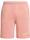Lacoste Logo-print Organic Cotton Track Shorts In Pink