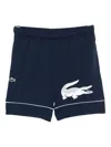Lacoste Logo-print Shorts In Blue
