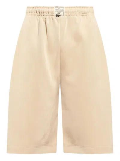 Lacoste Logo-print Shorts In Nude