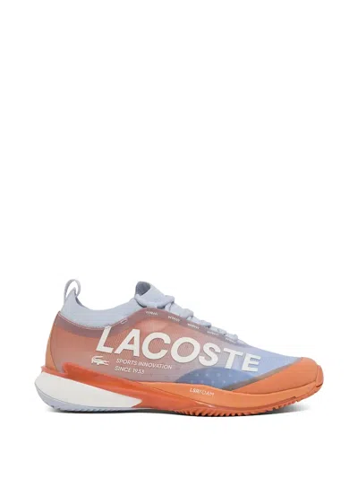 Lacoste Logo Print Sneakers In Animal Print