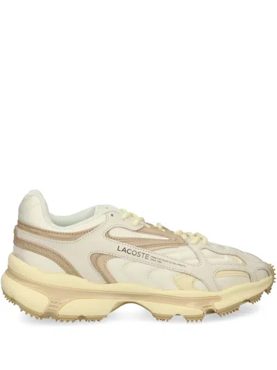 Lacoste Sneakers Mit Logo-print In Nude