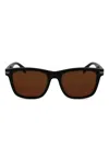 Lacoste Logo-print Sunglasses In Black