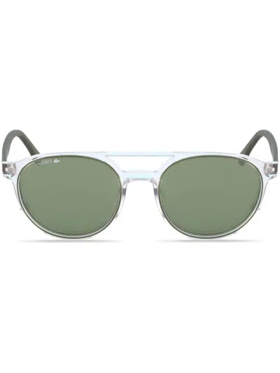 Lacoste Logo-print Sunglasses In White