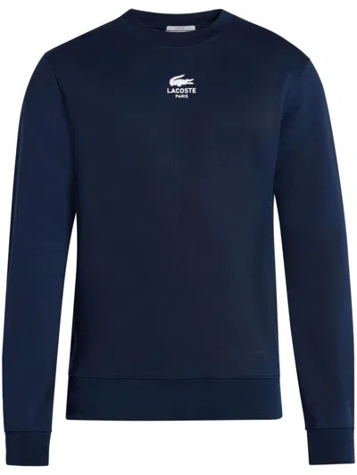 Lacoste Logo-print Sweatshirt In Blue