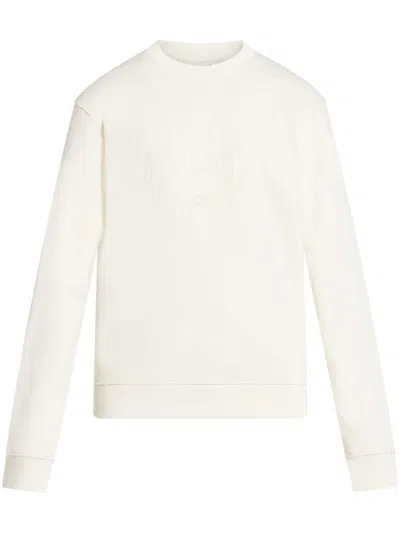 Lacoste Logo-print Sweatshirt In White