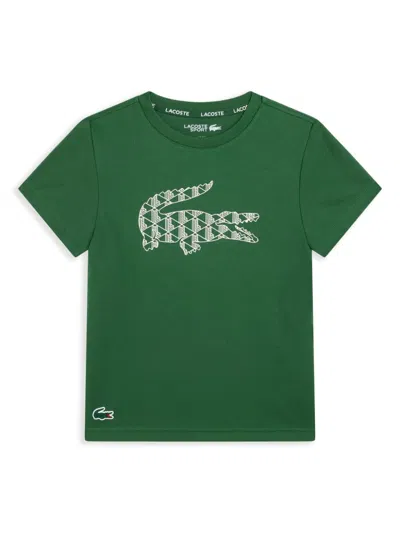 Lacoste Kids' Logo-print T-shirt In Green