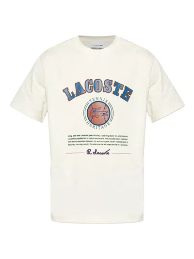 Lacoste Logo-print T-shirt In White