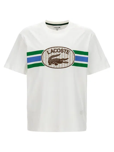 Lacoste Logo Print T-shirt In White