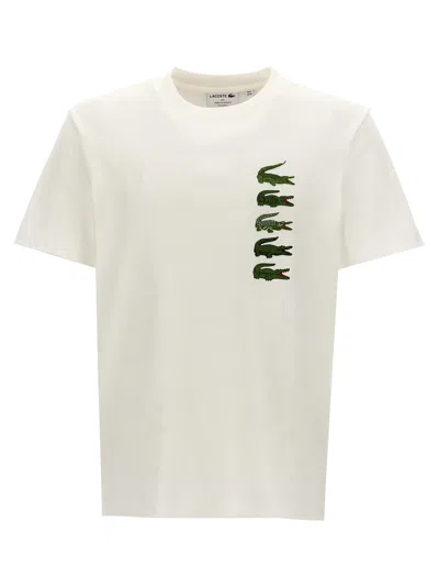 Lacoste Logo Print T-shirt In White