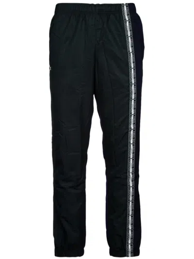 LACOSTE LOGO-PRINT TRACK PANTS
