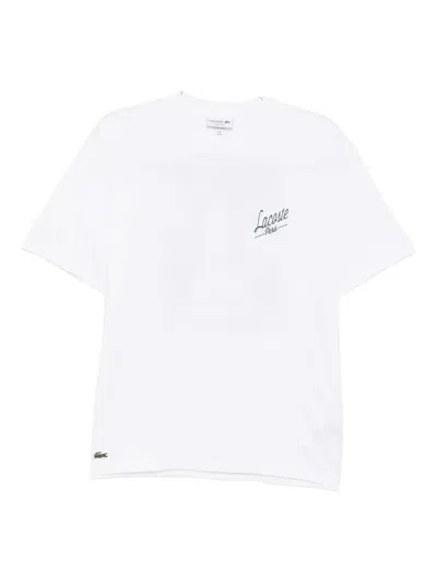 Lacoste Logo-printed T-shirt In White