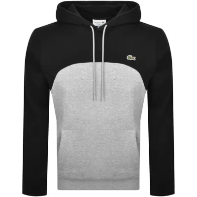 Lacoste Logo Pullover Hoodie Black