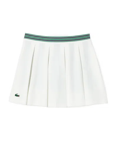 Lacoste Logo Skirt In White