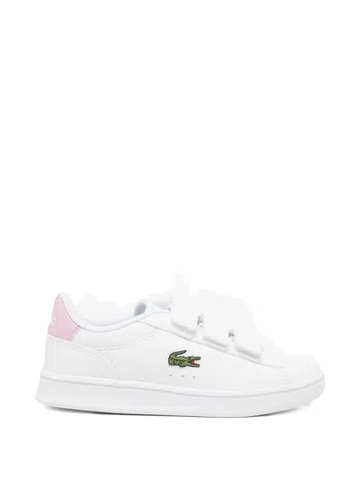Lacoste Logo Strap Sneakers In White