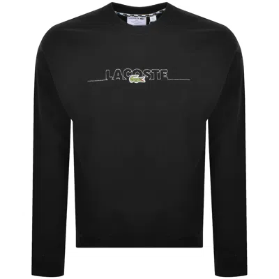 Lacoste Logo Sweatshirt Black