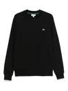 Lacoste Pullover In Cotone Nero In Gray