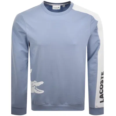 Lacoste Logo Sweatshirt Blue In Multi