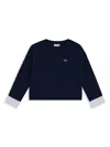 Lacoste Logo Sweatshirt In Blue