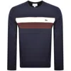 Lacoste Logo Sweatshirt Navy In Blue
